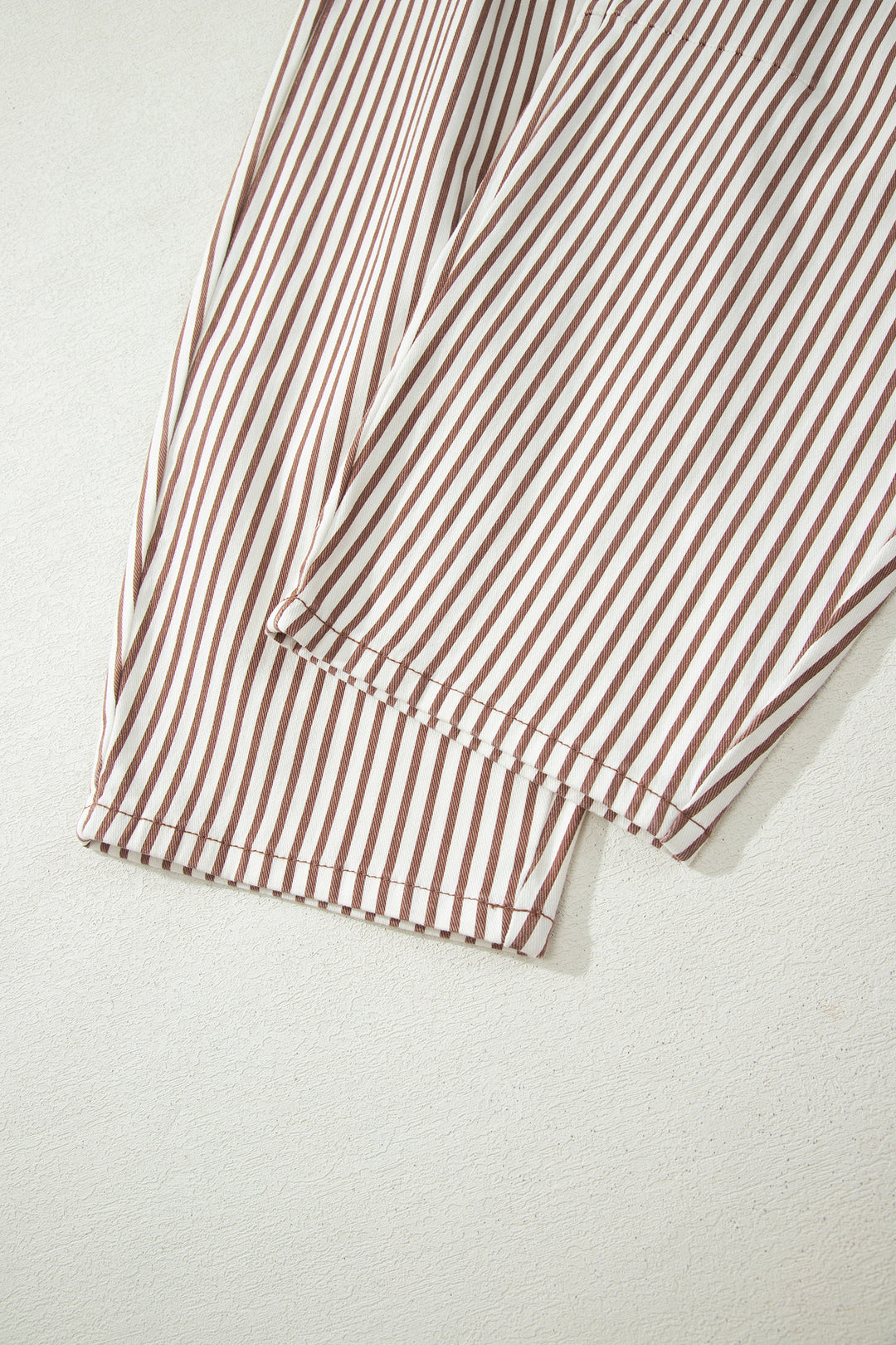 Sky Blue Stripe Casual Barrel Jeans
