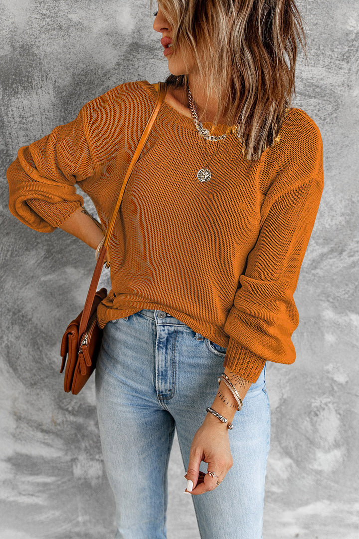 Katie Back Cut Out Sweater
