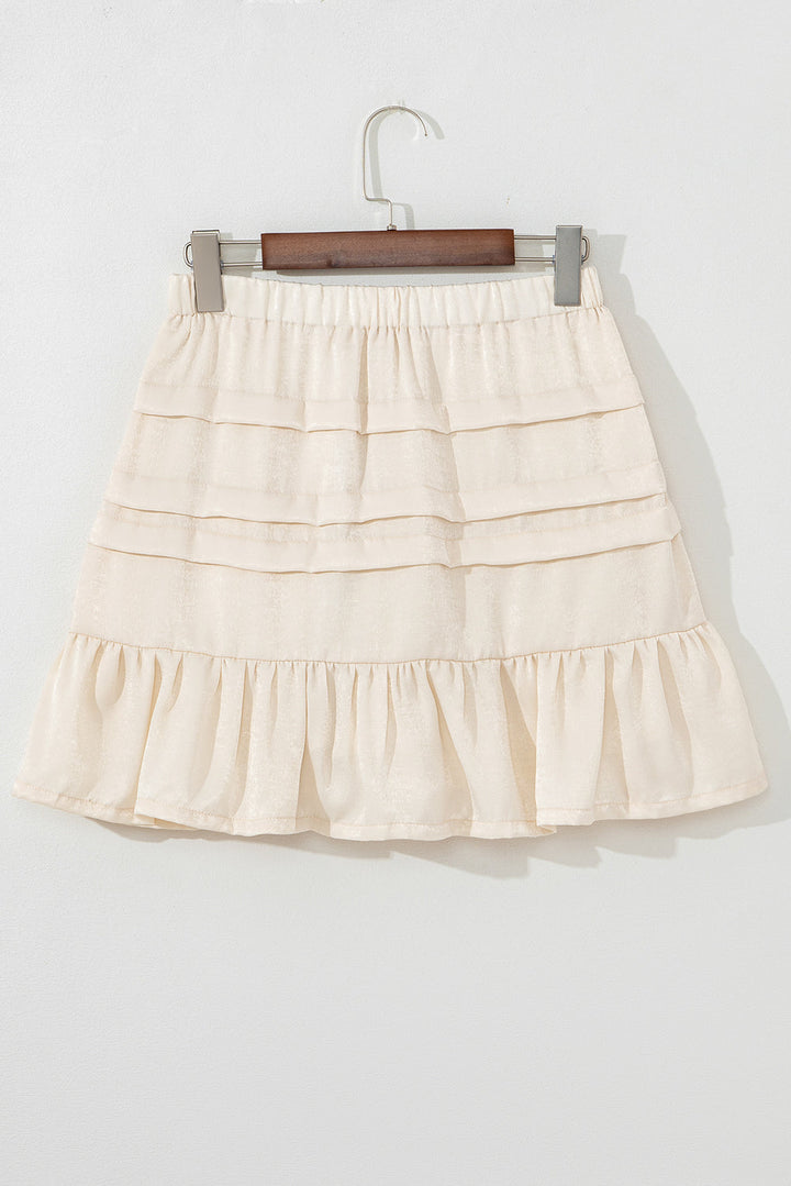 Chana Elastic Waist Mini Skirt