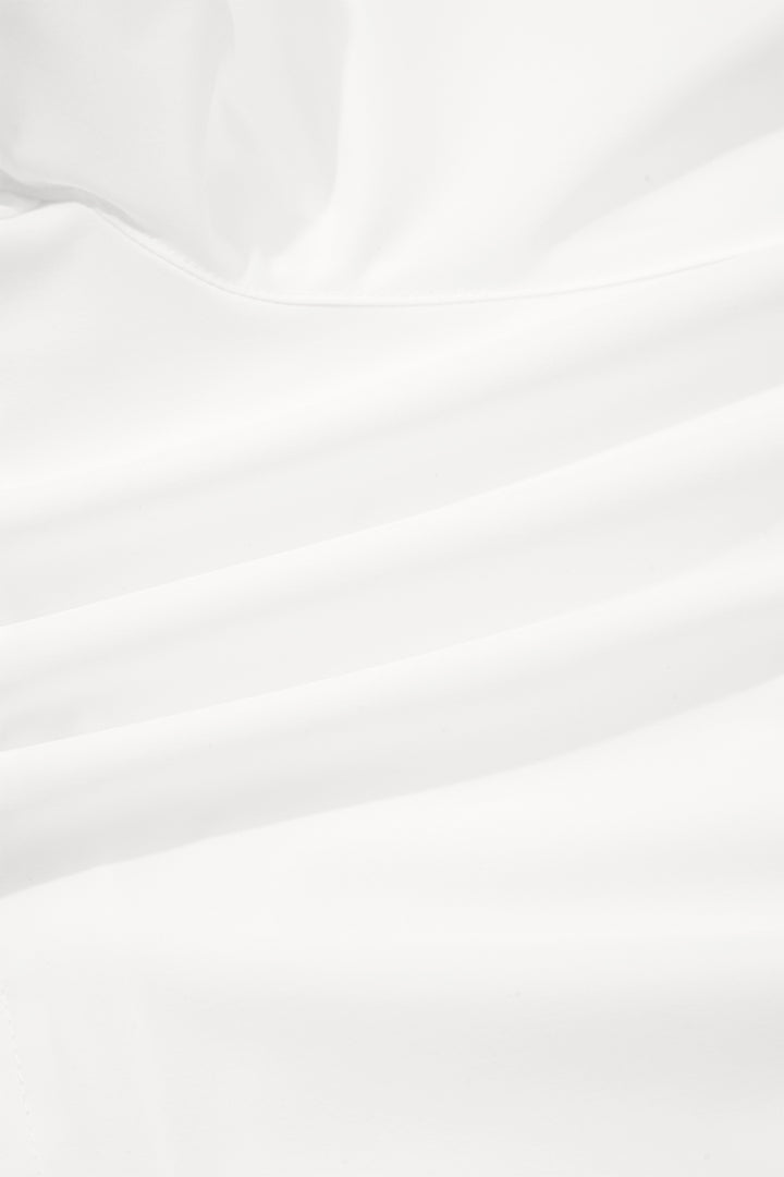 White Solid Color Ribbed Patchwork High Waist Athletic Shorts