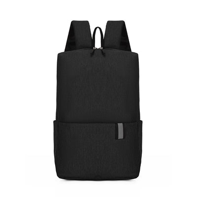 Solid Color Nylon Backpack Bag