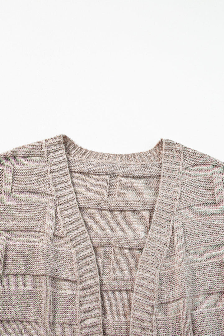 Athena Knit Open Front Chic Cardigan with Pockets