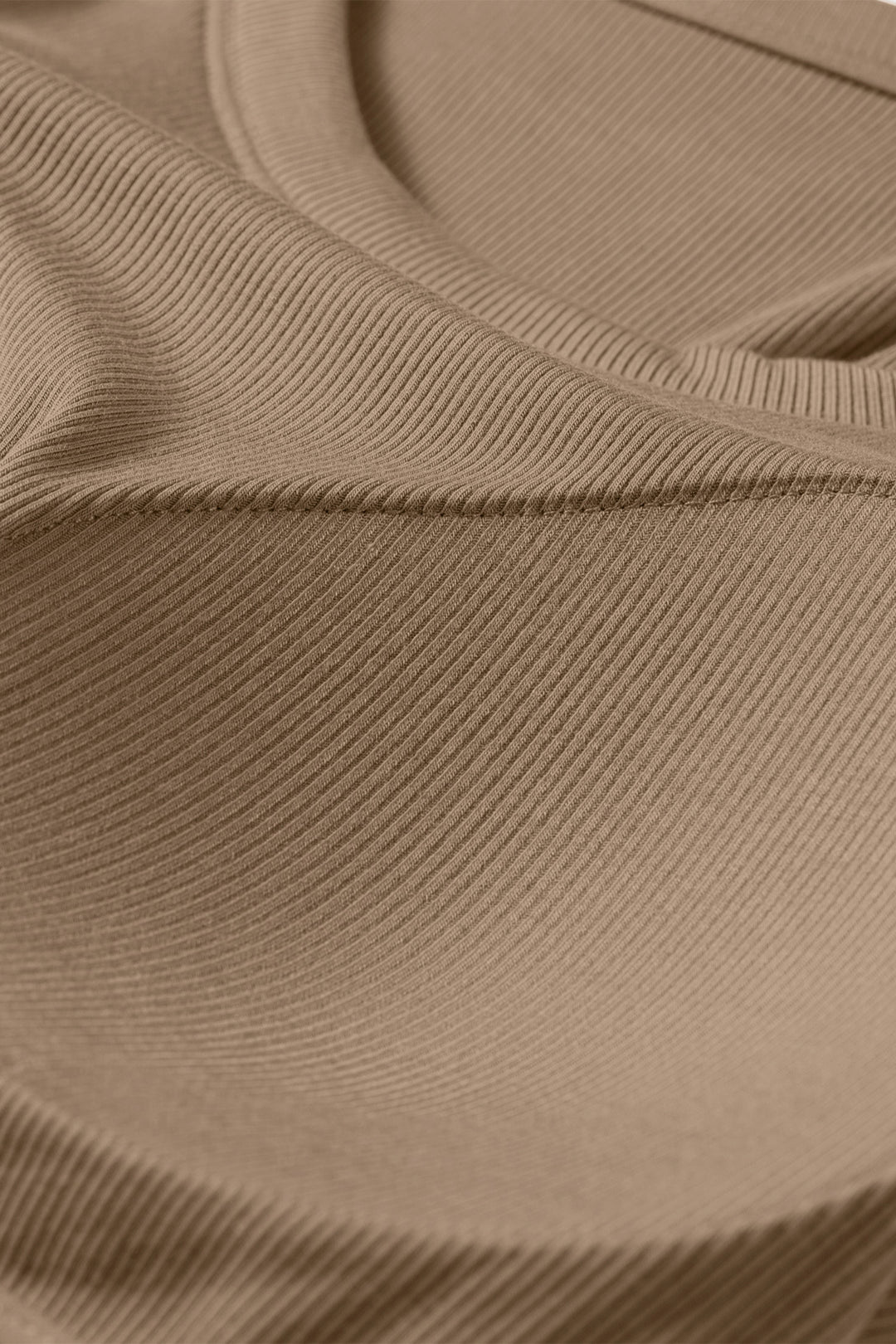 Four Leaf Clover Slim Ribbed Padded Tank Top