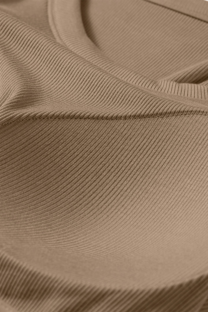 Four Leaf Clover Slim Ribbed Padded Tank Top