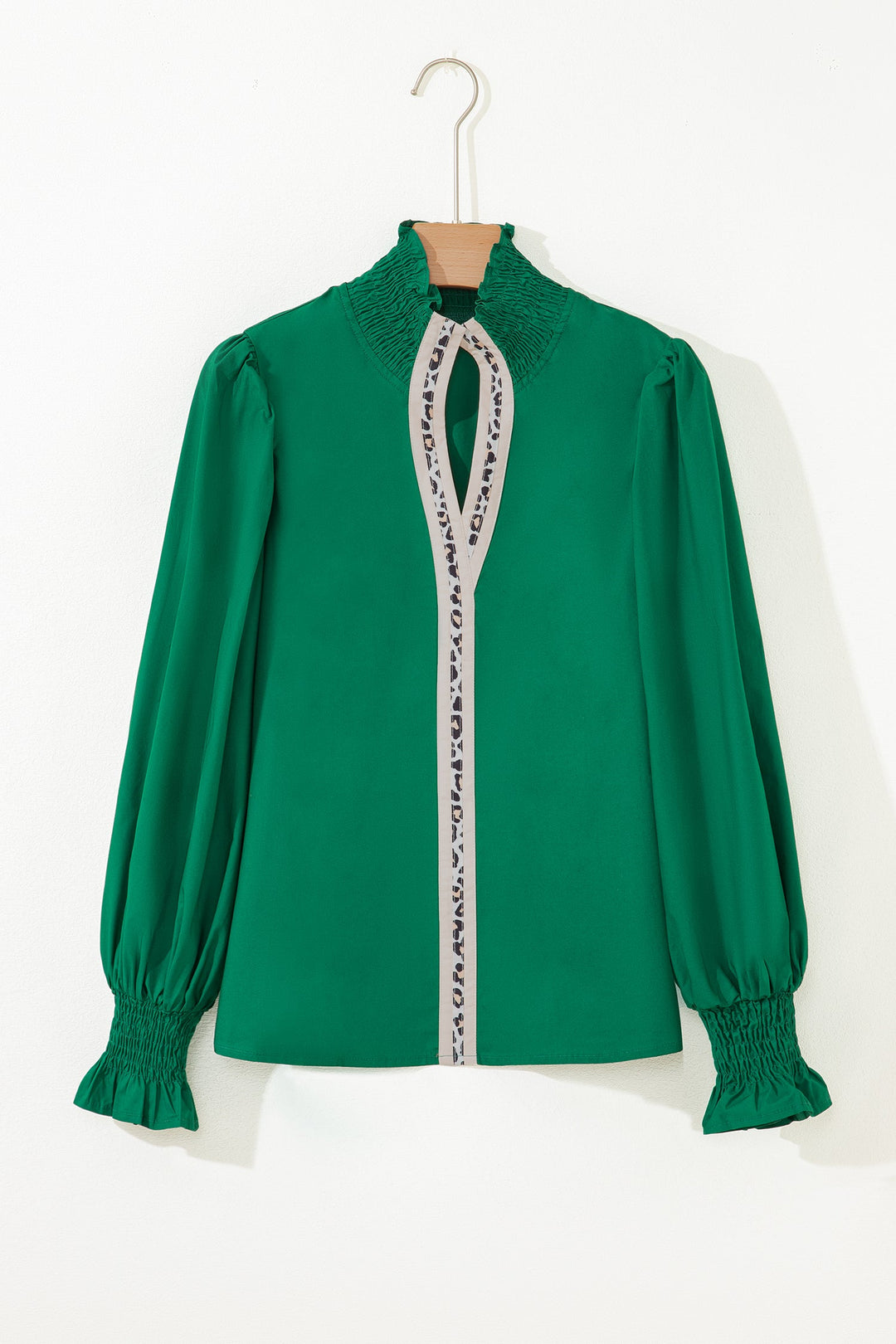 Everly Flounce Sleeve Trim Blouse