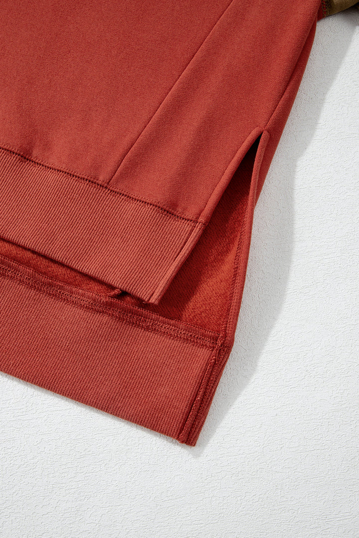 Ella Patchwork Drop Shoulder Pullover