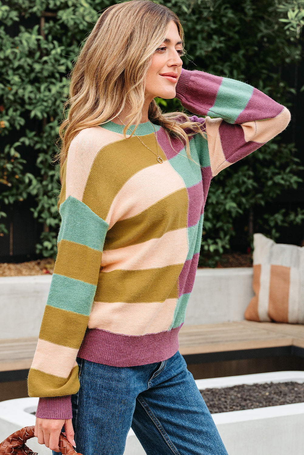 Isabelle Ribbed Edge Casual Sweater