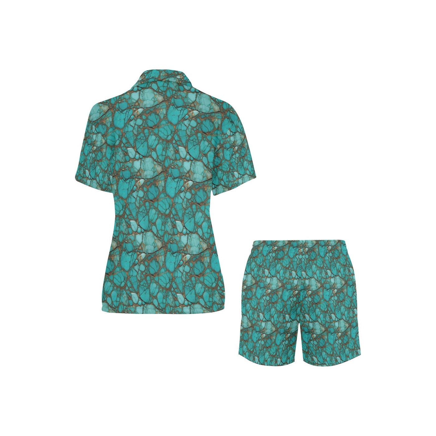 All Turquoise Women's Pajama Set