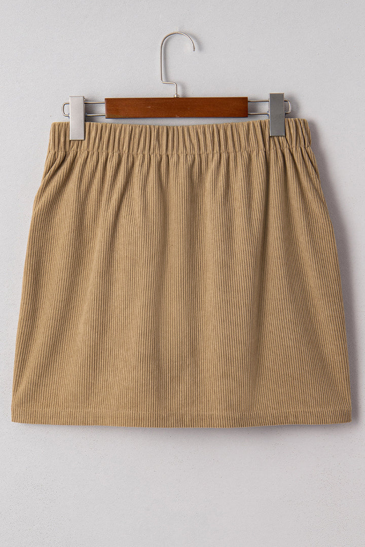 Xiomara Front Faux Mini Skirt