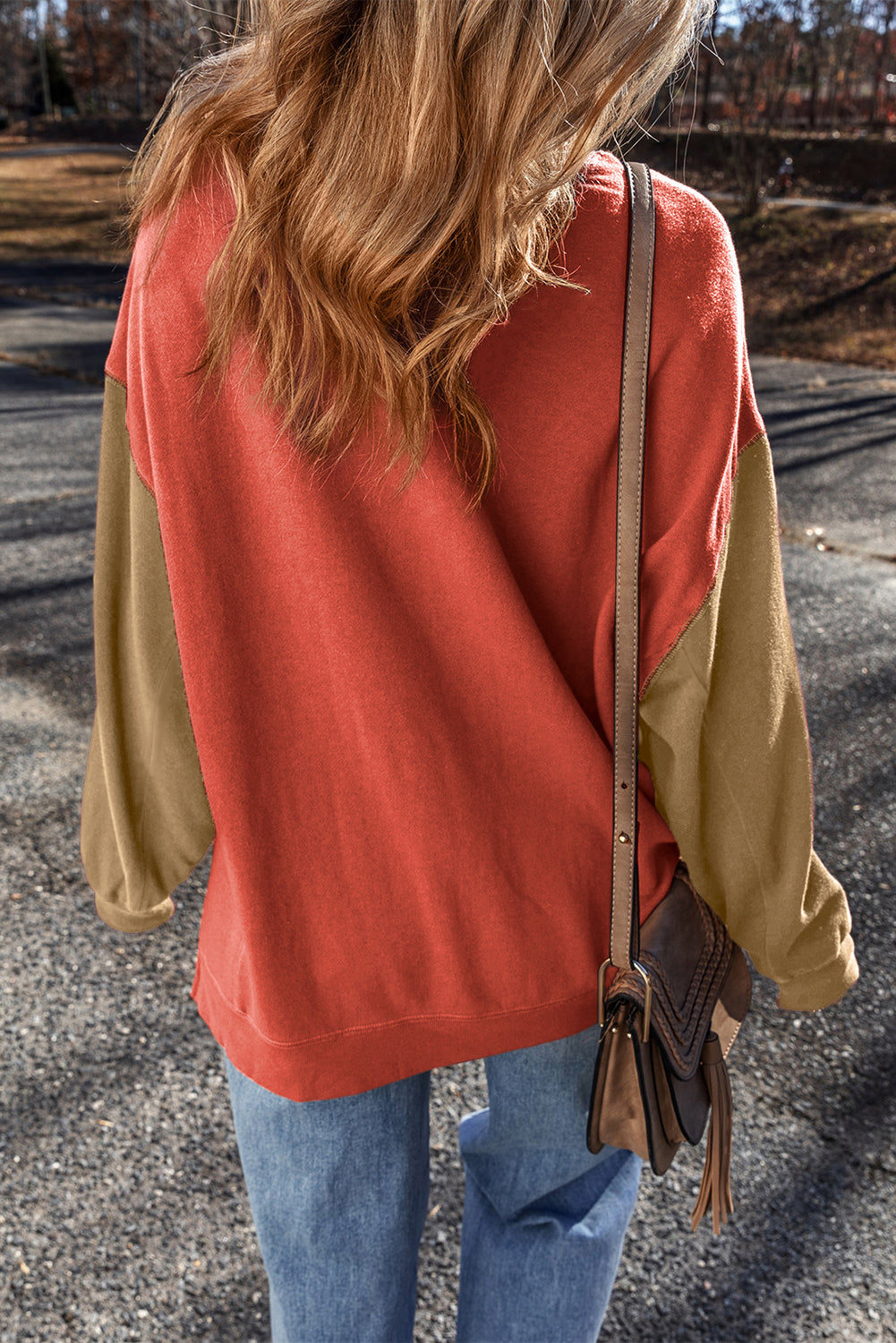 Ella Patchwork Drop Shoulder Pullover