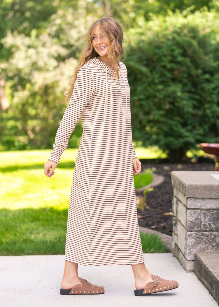 Cayla Quarter Zip Maxi Dress