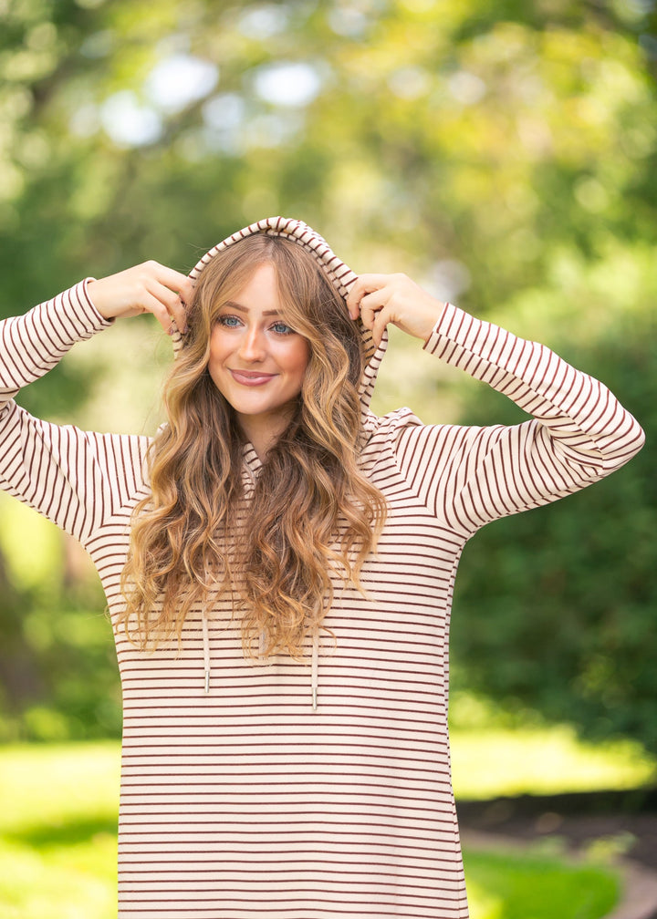 Cayla Quarter Zip Maxi Dress