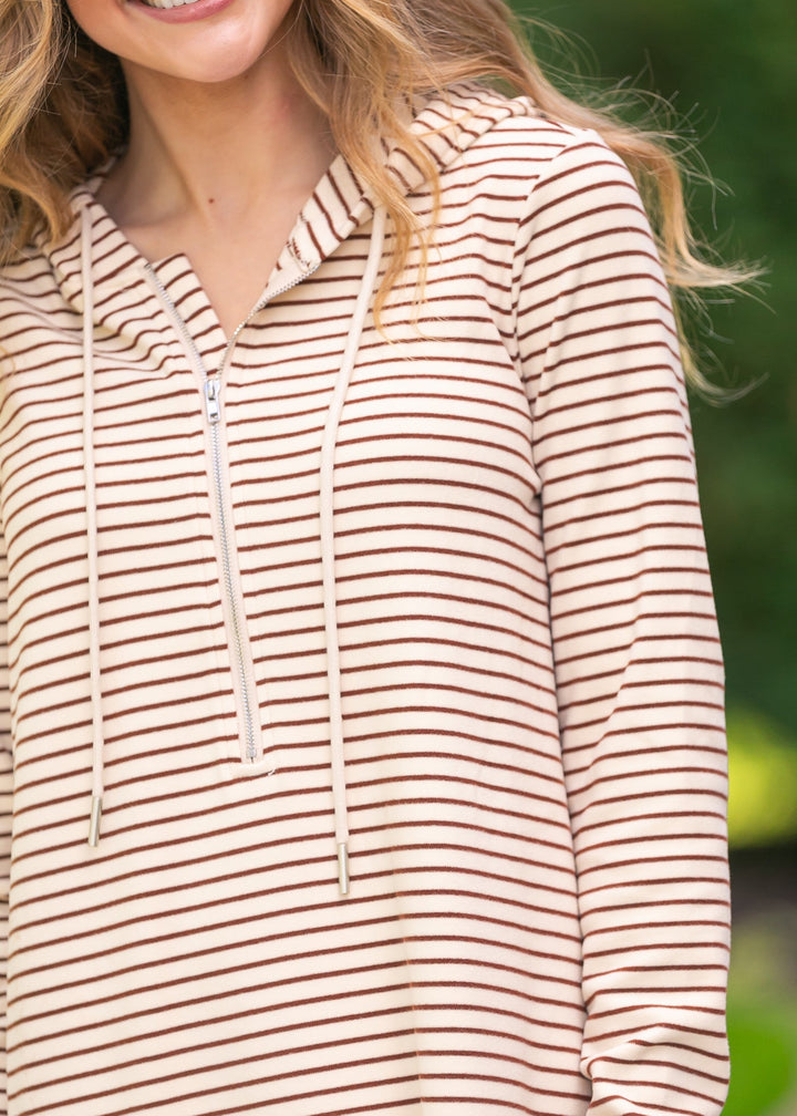 Cayla Quarter Zip Maxi Dress