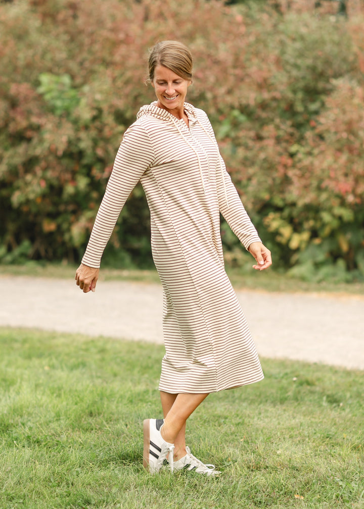 Cayla Quarter Zip Maxi Dress