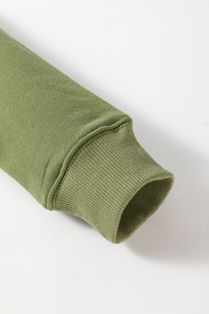 Ainsley Crisscross Stitching Loose Sweatshirt