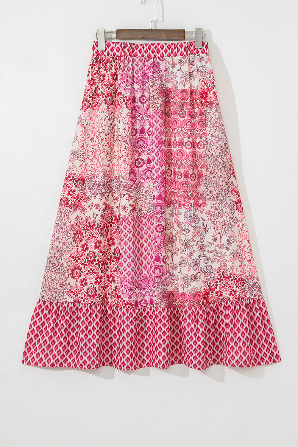 Tasora Elastic Waistband Maxi Skirt