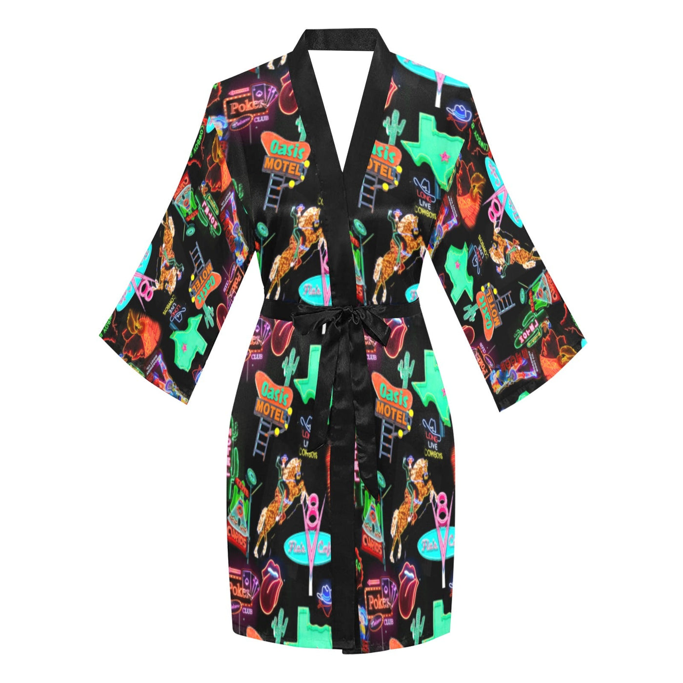 Vegas Neon Women's Lounge Kimono Robe