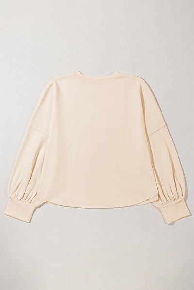 Beige Star Shape Studded Crew Neck Plus Size T Shirt