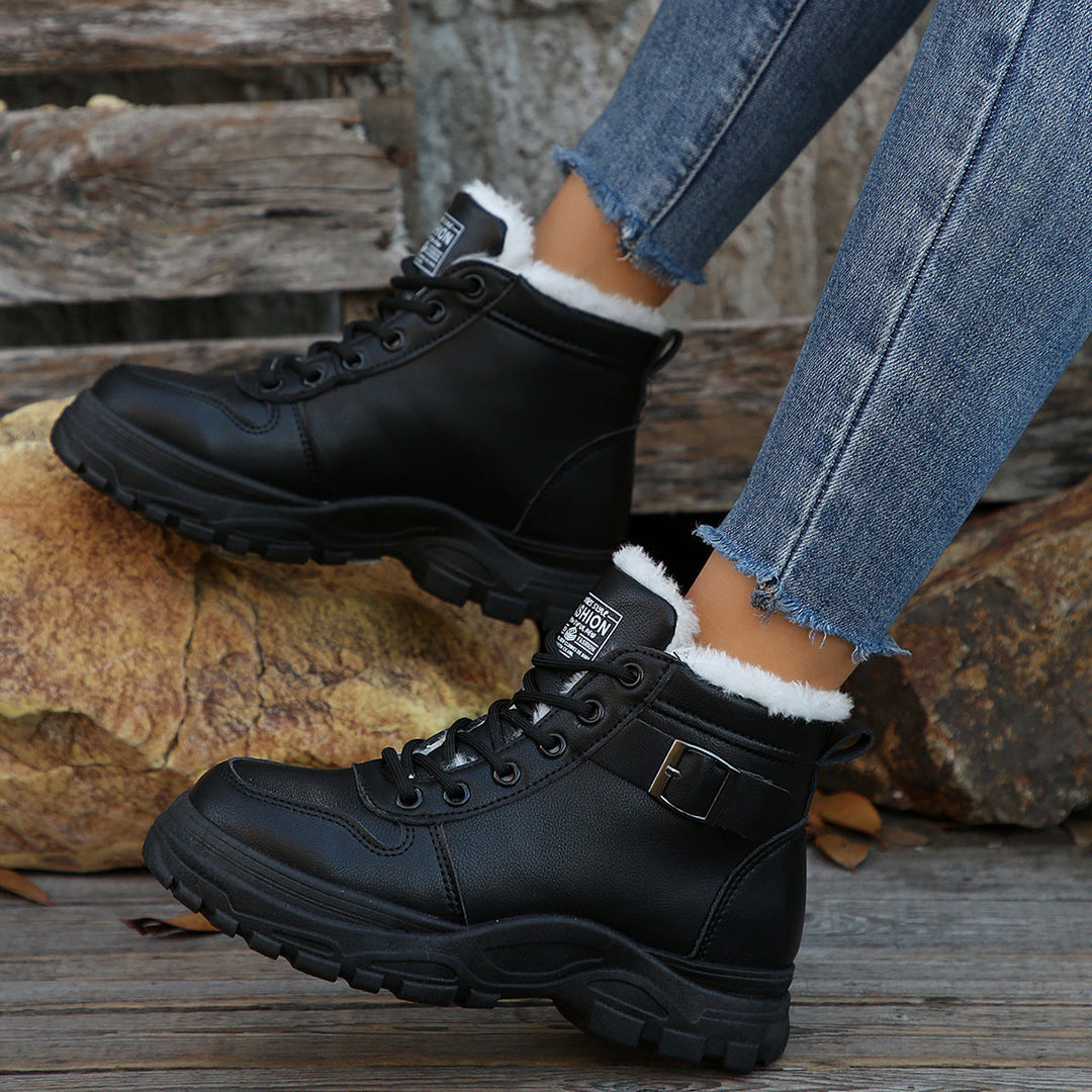 Women’s Mid-Calf Fleece-Lined Winter Boots