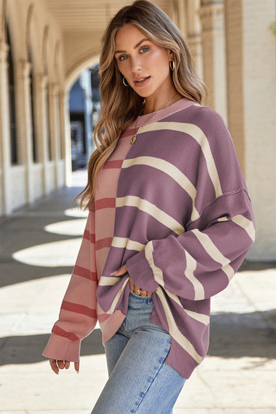 Araya Stripe Oversized Sweater