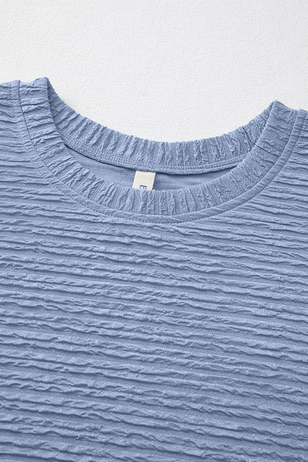 Jolie Textured Crinkle Short Sleeve T-Shirt Dress