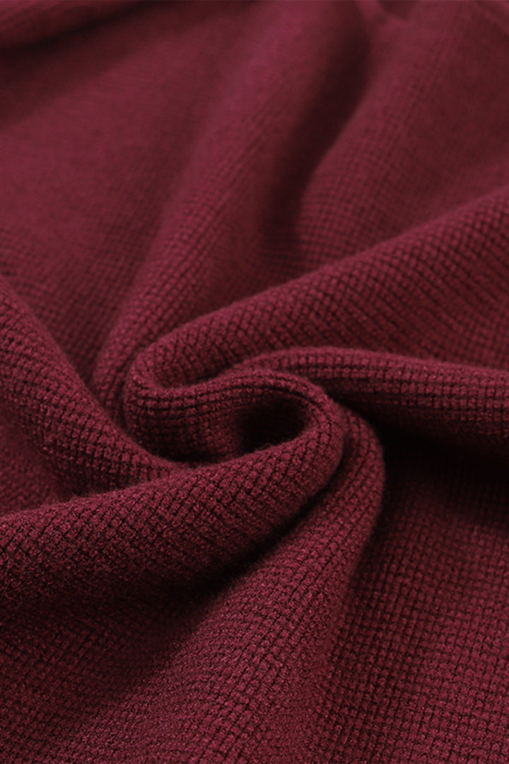 Aria Sleeve Plain Knit Sweater