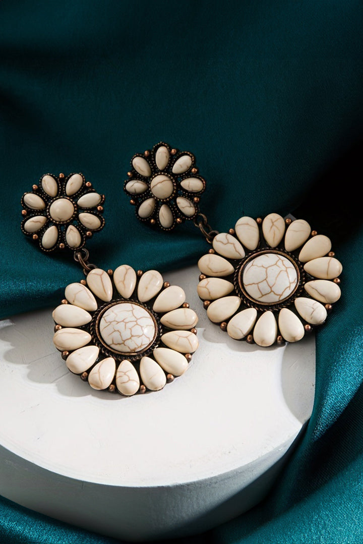 Daniela Flower Shape Stud Earrings