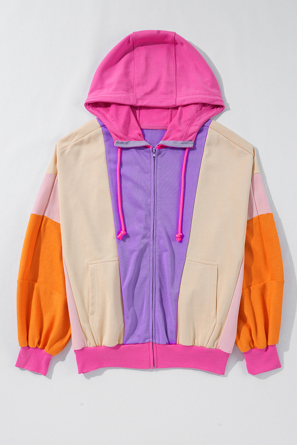 Remy Patchwork Full Zipped Hoodie