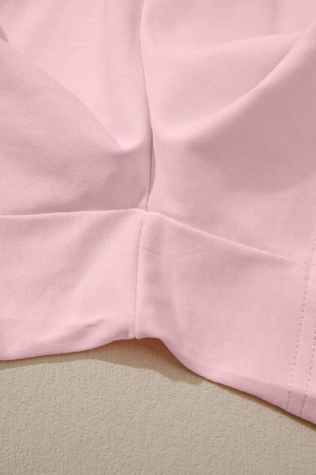 Mist Blue Stitched Detail Loose Tank Top 2pcs Short Set