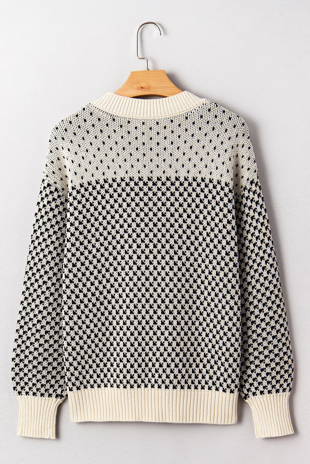 Kinley Pattern Lantern Sleeve Sweater