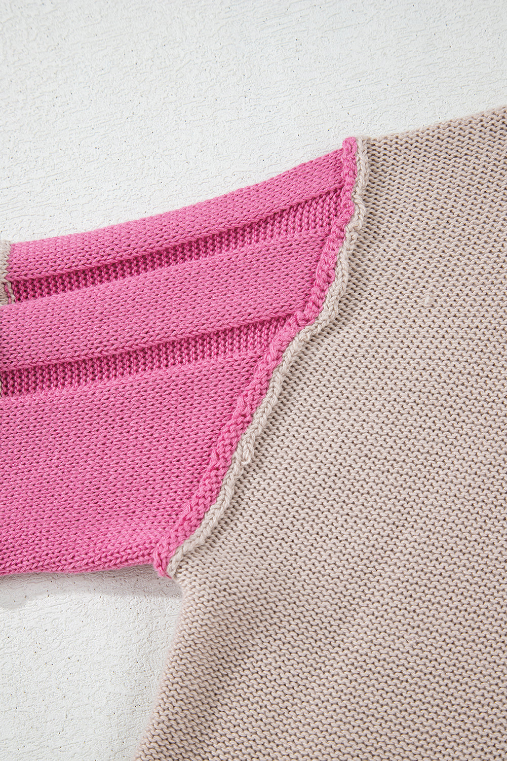Ava Colorblock Exposed Seam Sweater