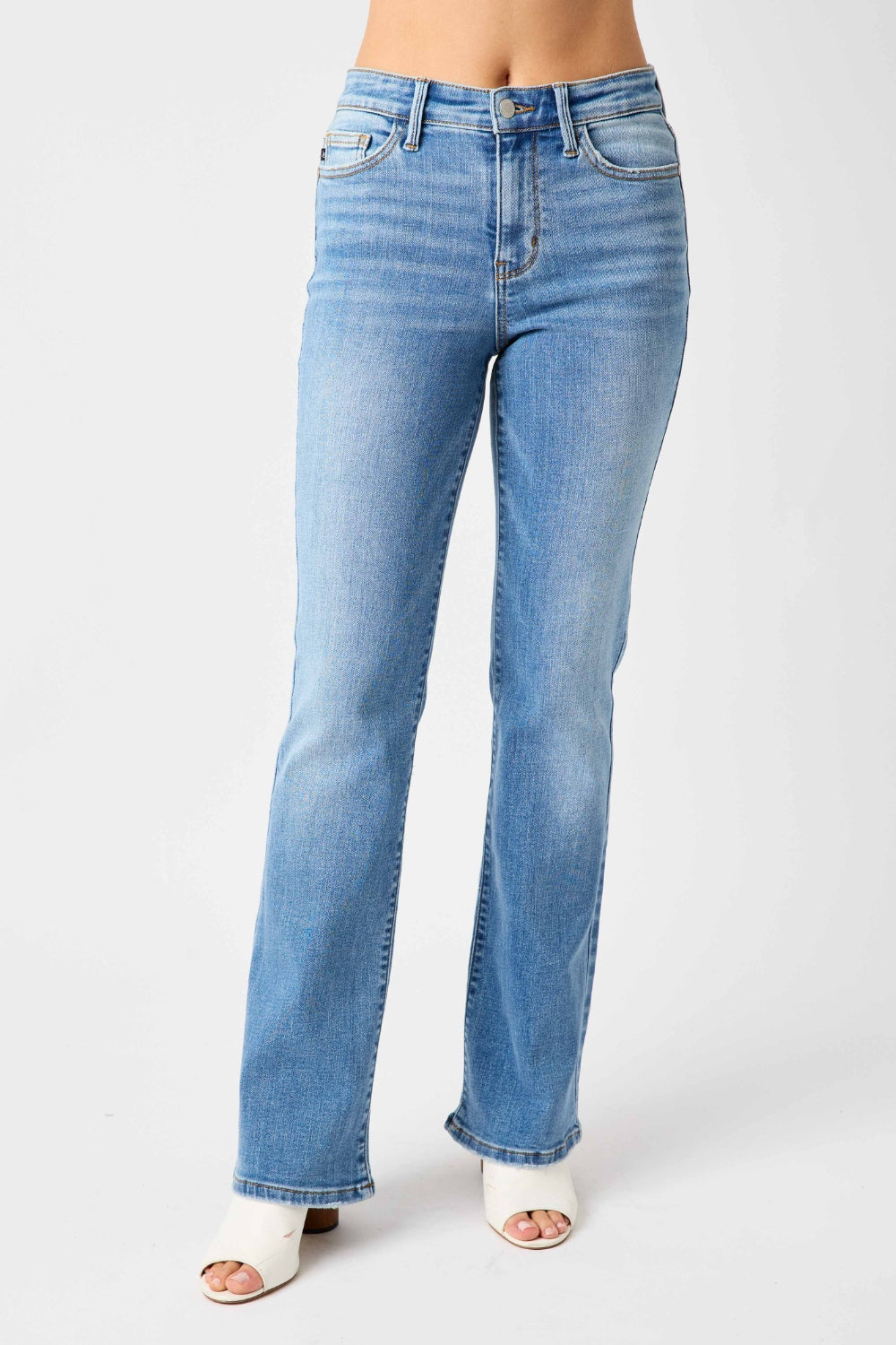 Judy Blue Full Size High Waist Straight Jeans - Sybaritic Bags & Clothing