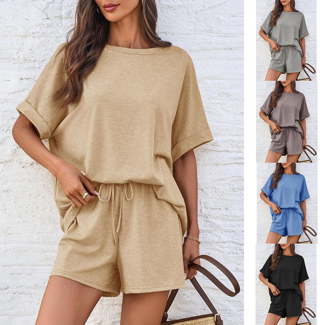 👕 Oversized T-Shirt &amp; Drawstring Shorts Set – Ultimate Casual Comfort