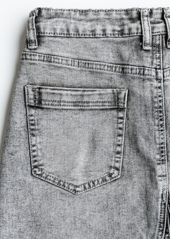 Claire A-line Denim Midi Skirt