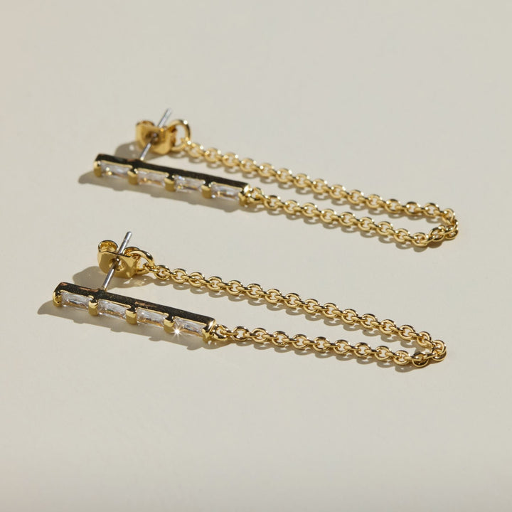 Clear Lucia Statement Earrings