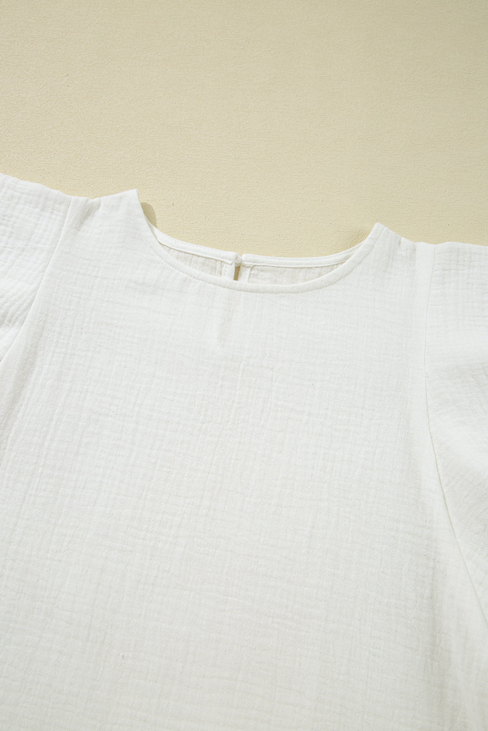 Cecelia Ruffled Flutter Sleeve Blouse