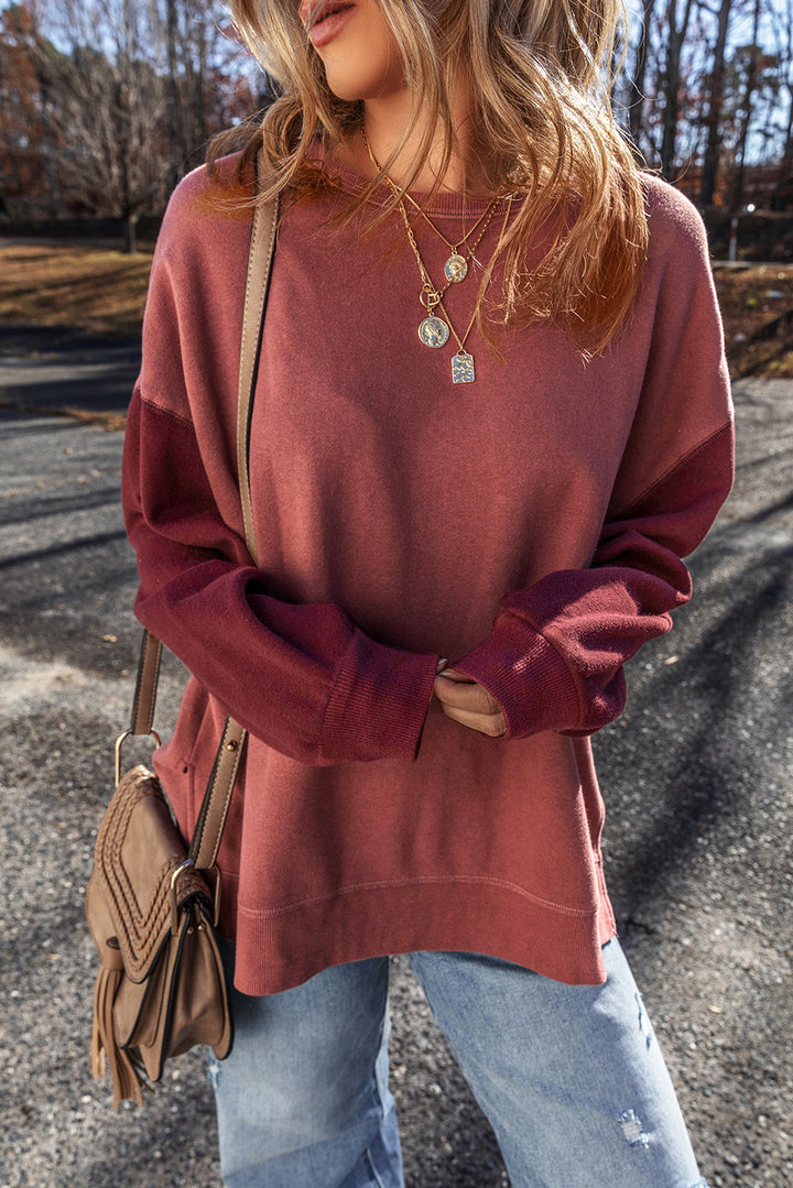 Ella Patchwork Drop Shoulder Pullover