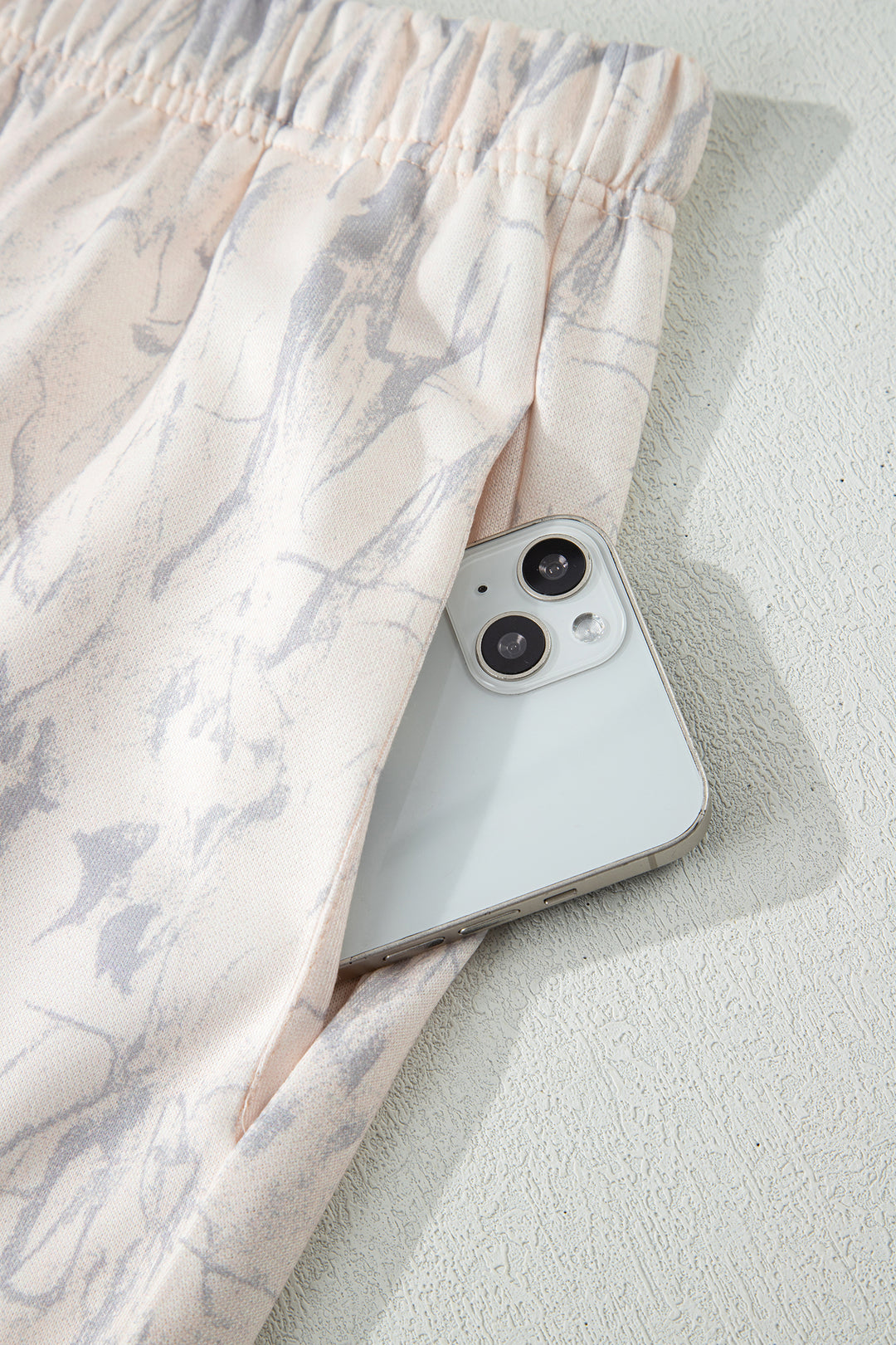 Khaki Camo Print Jogger Pants Set