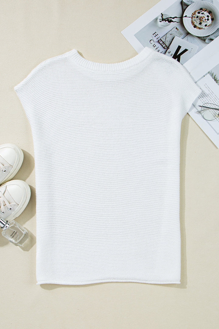 Jemma Sweater Tee with Side Slits