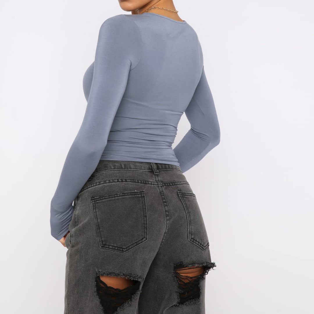 Slim Fit Long Sleeve Shirt | Women&
