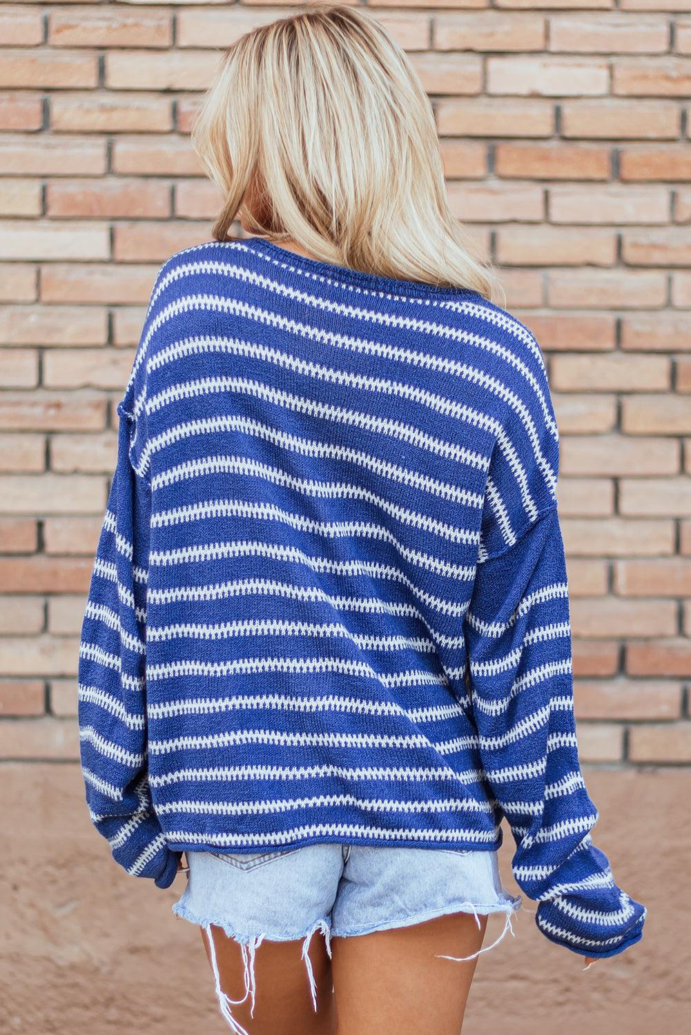 Cadence Stripe Casual Sweater