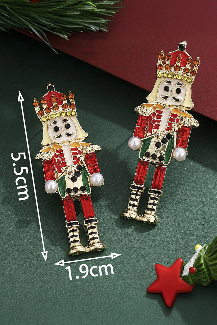 Adelyn alloy Gem Holiday Earrings