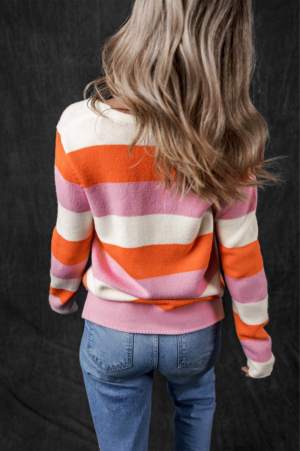 Laylani Stripe Casual Sweater