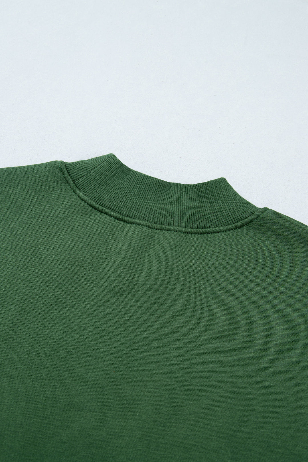 Evergreen Plaid Sleeve Colorblock Loose Tunic Sweatshirt