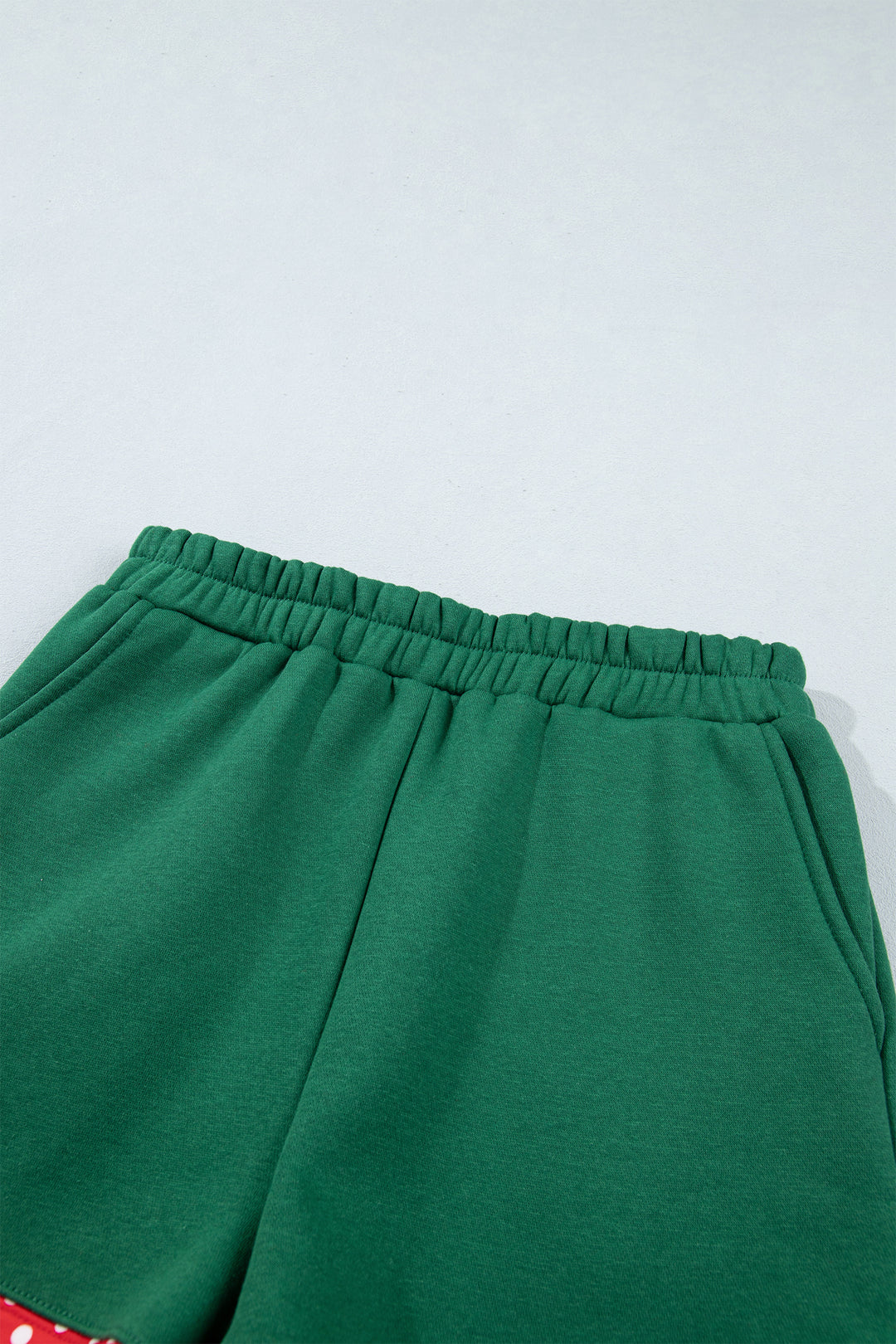 Carrot Gingham Trim Baggy Pullover 2pcs Short Set