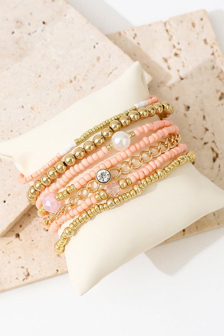 Nancy Simple Beaded Layer Bracelet