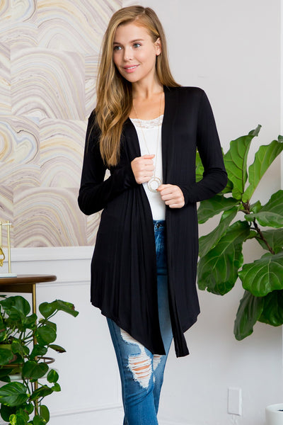 Drapey Open Front Cardigan