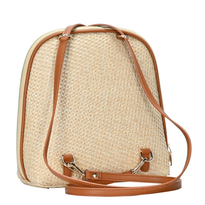 Daisy Bamboo Straw Convertible Backpack