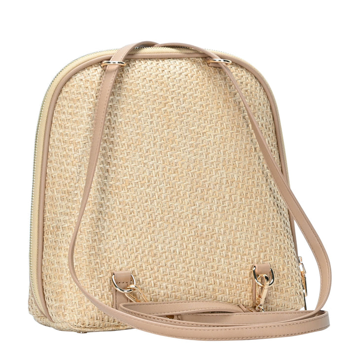 Daisy Bamboo Straw Convertible Backpack