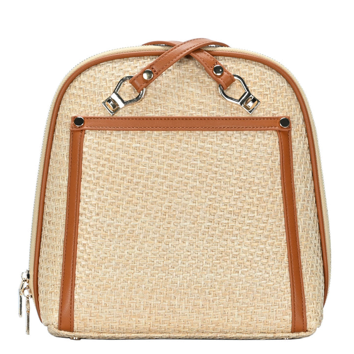 Daisy Bamboo Straw Convertible Backpack